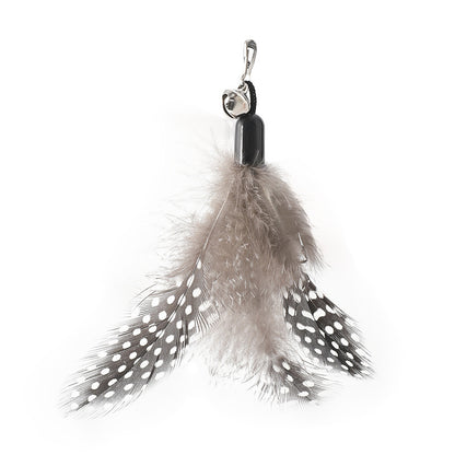Interactive Cat Wand Toy with Feather Bell Fun