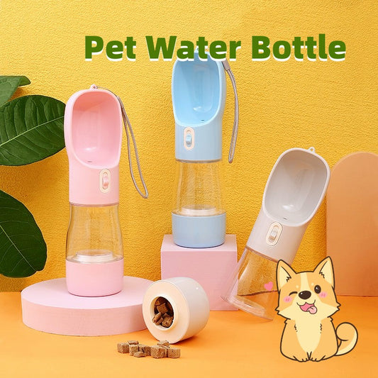 All-in-One Dog Water Bottle and Bowl for Outdoors